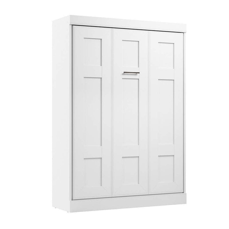 Modubox Murphy Wall Bed Edge Full Murphy Wall Bed in White