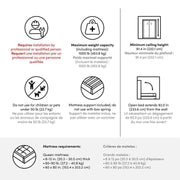 Modubox Murphy Wall Bed Edge Queen Murphy Wall Bed in White