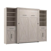 Modubox Murphy Wall Bed Key West 111W Full Murphy Wall Bed and Closet Organizers with Doors and Drawers - Available in 2 Colours