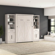 Modubox Murphy Wall Bed Key West 111W Full Murphy Wall Bed and Closet Organizers with Doors and Drawers - Available in 2 Colours