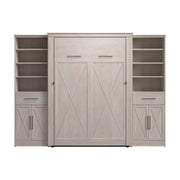 Modubox Murphy Wall Bed Key West 111W Full Murphy Wall Bed and Closet Organizers with Doors and Drawers - Available in 2 Colours