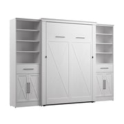 Modubox Murphy Wall Bed Key West 111W Full Murphy Wall Bed and Closet Organizers with Doors and Drawers - Available in 2 Colours