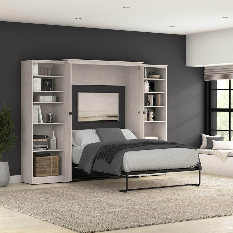 Modubox Murphy Wall Bed Key West 111W Full Murphy Wall Bed with Closet Organizers - Available in 2 Colours