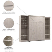 Modubox Murphy Wall Bed Key West 111W Full Murphy Wall Bed with Closet Organizers - Available in 2 Colours