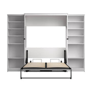 Modubox Murphy Wall Bed Key West 111W Full Murphy Wall Bed with Closet Organizers - Available in 2 Colours