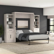 Modubox Murphy Wall Bed Key West 117W Queen Murphy Wall Bed and Closet Organizers with Doors and Drawers - Available in 2 Colours