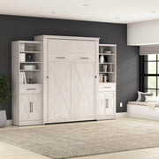 Modubox Murphy Wall Bed Key West 117W Queen Murphy Wall Bed and Closet Organizers with Doors and Drawers - Available in 2 Colours