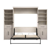 Modubox Murphy Wall Bed Key West 117W Queen Murphy Wall Bed and Closet Organizers with Doors and Drawers - Available in 2 Colours