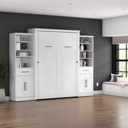 Modubox Murphy Wall Bed Key West 117W Queen Murphy Wall Bed and Closet Organizers with Doors and Drawers - Available in 2 Colours