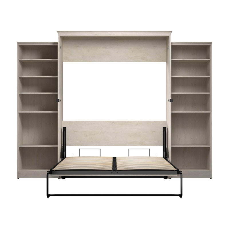 Modubox Murphy Wall Bed Key West 117W Queen Murphy Wall Bed with Closet Organizers - Available in 2 Colours