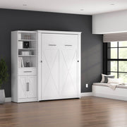 Modubox Murphy Wall Bed Key West 87W Full Murphy Wall Bed and Closet Organizer with Drawer and Doors - Available in 2 Colours