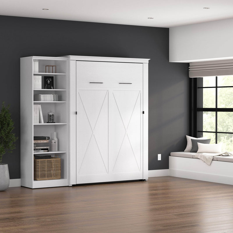 Modubox Murphy Wall Bed Key West 87W Full Murphy Wall Bed with Closet Organizer - Available in 2 Colours