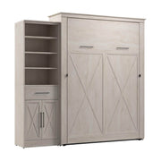 Modubox Murphy Wall Bed Key West 93W Queen Murphy Wall Bed and Closet Organizer with Drawer and Doors - Available in 2 Colours