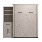 Modubox Murphy Wall Bed Key West 93W Queen Murphy Wall Bed and Closet Organizer with Drawer and Doors - Available in 2 Colours