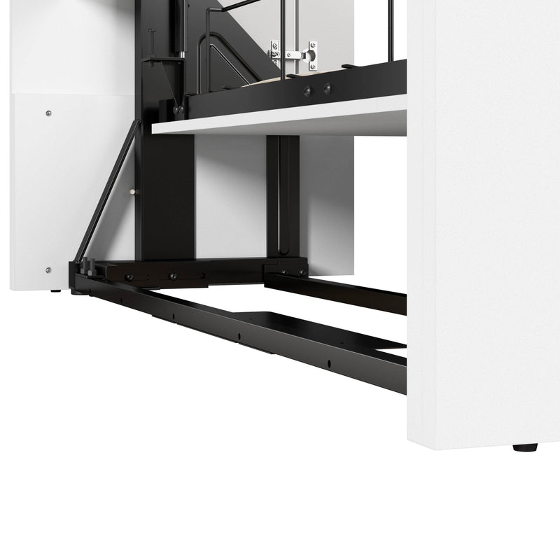 Modubox Murphy Wall Bed Lumina Queen Murphy Bed with Desk and 1 Storage Unit - Available in 2 Colours