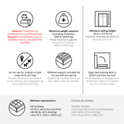 Modubox Murphy Wall Bed Nebula Full Murphy Wall Bed (59") - Available in 3 Colours