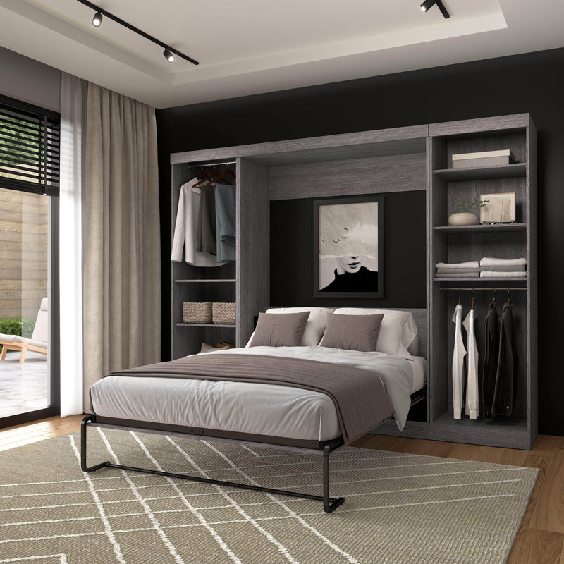 Modubox Murphy Wall Bed Nebula Full Murphy Wall Bed and 2 Closet Organizers - Available in 3 Colours