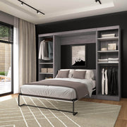 Modubox Murphy Wall Bed Nebula Full Murphy Wall Bed and 2 Closet Organizers - Available in 3 Colours