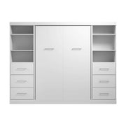 Modubox Murphy Wall Bed Nebula Full Murphy Wall Bed and 2 Closet Organizers with Drawers - Available in 3 Colours