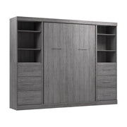 Modubox Murphy Wall Bed Nebula Full Murphy Wall Bed and 2 Closet Organizers with Drawers - Available in 3 Colours