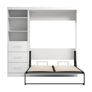 Modubox Murphy Wall Bed Nebula Full Murphy Wall Bed and Closet Organizer with Drawers - Available in 3 Colours