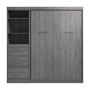 Modubox Murphy Wall Bed Nebula Full Murphy Wall Bed and Closet Organizer with Drawers - Available in 3 Colours