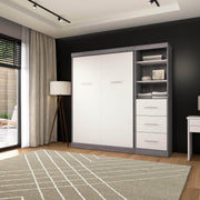 Modubox Murphy Wall Bed Nebula Full Murphy Wall Bed and Closet Organizer with Drawers - Available in 3 Colours