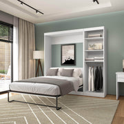 Modubox Murphy Wall Bed Nebula Full Murphy Wall Bed with Closet Organizer - Available in 3 Colours