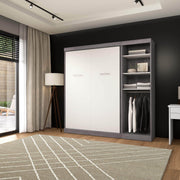 Modubox Murphy Wall Bed Nebula Full Murphy Wall Bed with Closet Organizer - Available in 3 Colours
