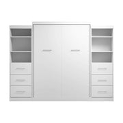 Modubox Murphy Wall Bed Nebula Queen Murphy Wall Bed and 2 Closet Organizers with Drawers - Available in 3 Colours
