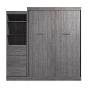 Modubox Murphy Wall Bed Nebula Queen Murphy Wall Bed and Closet Organizer with Drawers - Available in 3 Colours