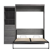 Modubox Murphy Wall Bed Nebula Queen Murphy Wall Bed and Closet Organizer with Drawers - Available in 3 Colours
