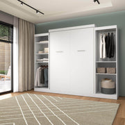 Modubox Murphy Wall Bed Nebula Queen Murphy Wall Bed with 2 Closet Organizers - Available in 3 Colours