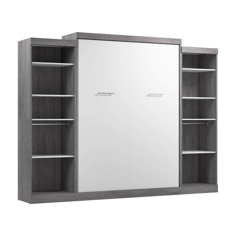 Modubox Murphy Wall Bed Nebula Queen Murphy Wall Bed with 2 Closet Organizers - Available in 3 Colours