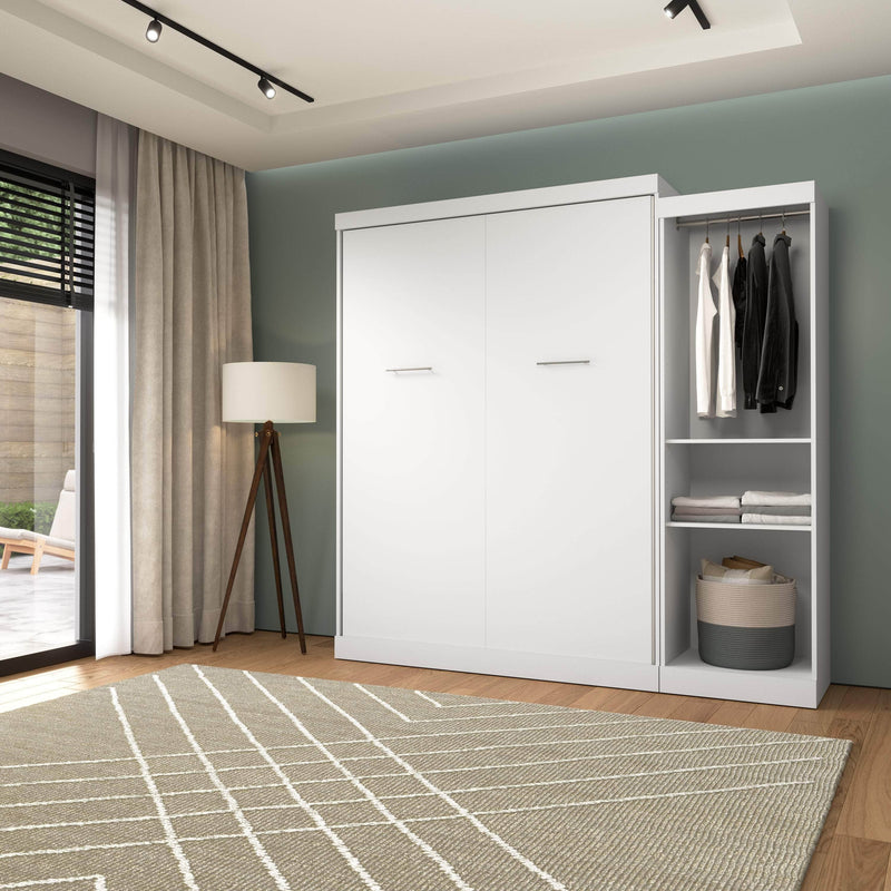 Modubox Murphy Wall Bed Nebula Queen Murphy Wall Bed with Closet Organizer - Available in 3 Colours