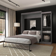 Modubox Murphy Wall Bed Nebula Queen Murphy Wall Bed with Closet Organizer - Available in 3 Colours
