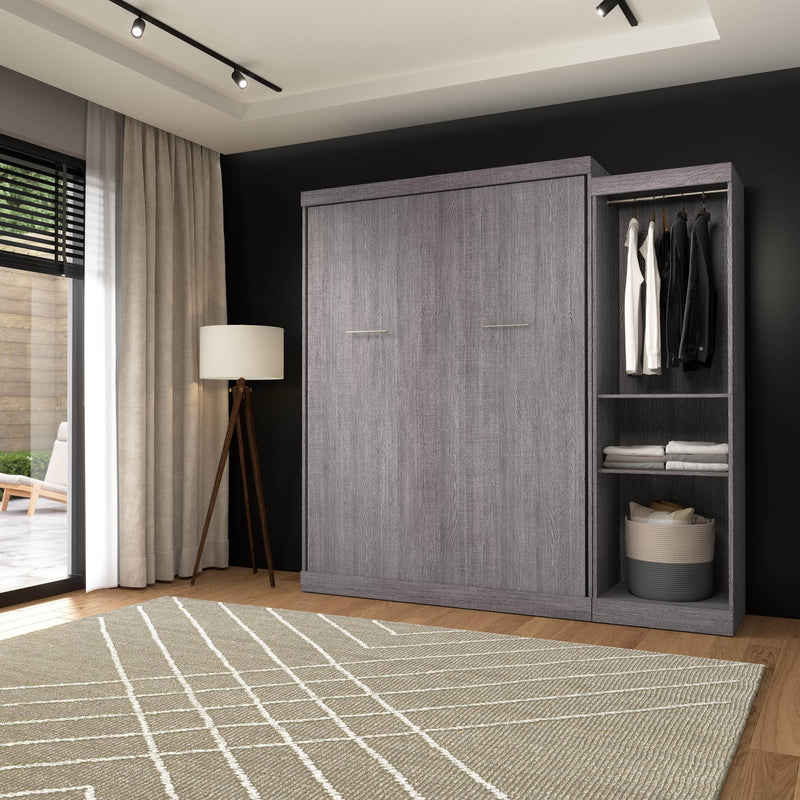 Modubox Murphy Wall Bed Nebula Queen Murphy Wall Bed with Closet Organizer - Available in 3 Colours