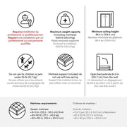 Modubox Murphy Wall Bed Orion Queen Murphy Wall Bed (67") - Available in 2 Colours