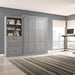 Modubox Murphy Wall Bed Platinum Grey Pur 101" Queen Size Murphy Wall Bed with Storage Unit - Available in 7 Colours