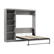 Modubox Murphy Wall Bed Platinum Grey Pur Full Murphy Full Bed with Storage Unit (84W) - Available in 7 Colours