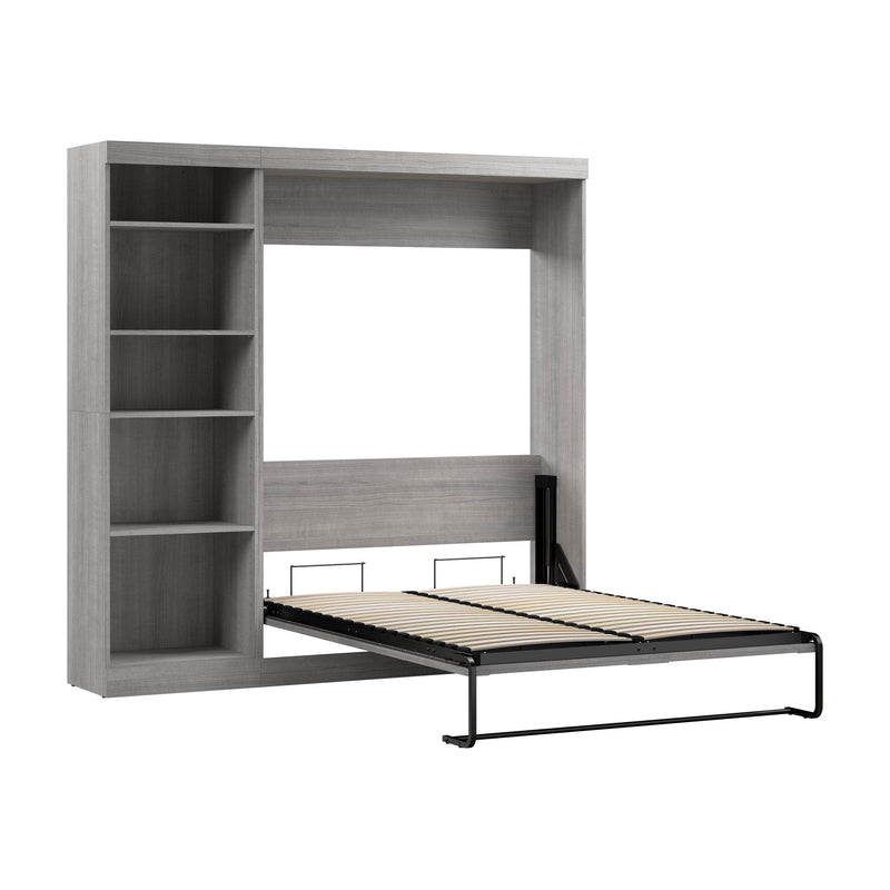 Modubox Murphy Wall Bed Platinum Grey Pur Full Murphy Full Bed with Storage Unit (84W) - Available in 7 Colours