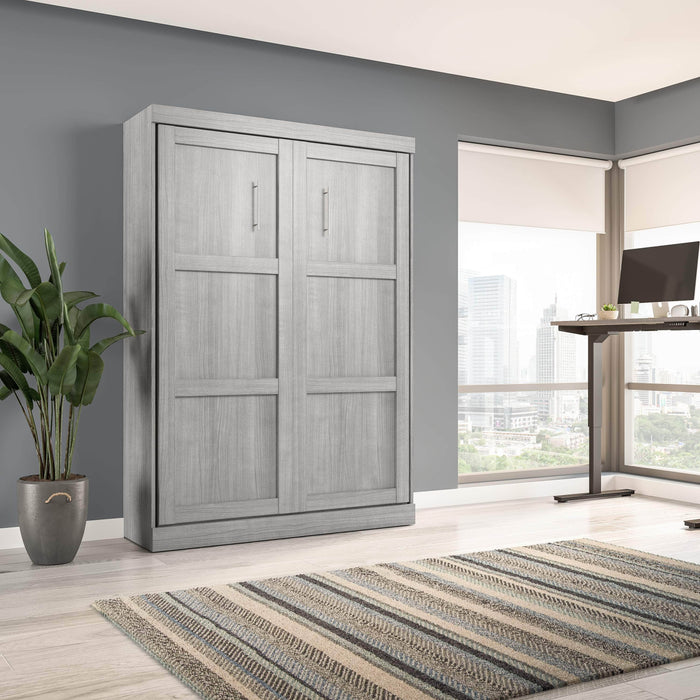 Modubox Murphy Wall Bed Platinum Grey Pur Full Size Murphy Wall Bed - Available in 7 Colours