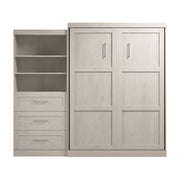 Modubox Murphy Wall Bed Pur 101" Queen Size Murphy Wall Bed with Storage Unit - Available in 7 Colours