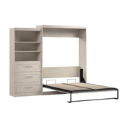Modubox Murphy Wall Bed Pur 101" Queen Size Murphy Wall Bed with Storage Unit - Available in 7 Colours