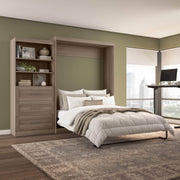 Modubox Murphy Wall Bed Pur 101" Queen Size Murphy Wall Bed with Storage Unit - Available in 7 Colours