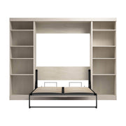 Modubox Murphy Wall Bed Pur Full Murphy Bed with 2 Storage Units (109W) - Available in 7 Colours