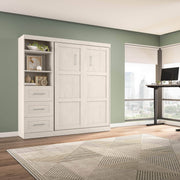 Modubox Murphy Wall Bed Pur Full Murphy Wall Bed and 1 Storage Unit with Drawers (84”) - Available in 7 Colours