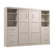 Modubox Murphy Wall Bed Pur Full Murphy Wall Bed and 2 Storage Units with Drawers (109W) - Available in 7 Colours
