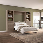 Modubox Murphy Wall Bed Pur Full Murphy Wall Bed and 2 Storage Units with Drawers (109W) - Available in 7 Colours