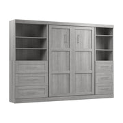 Modubox Murphy Wall Bed Pur Full Murphy Wall Bed and 2 Storage Units with Drawers (120”) - Available in 5 Colours